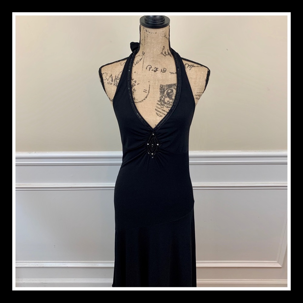 Studio Y | Black Halter Dress | Size Small